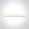 Chrome 15W LED fitting ideal for installation above the bathroommirror, IP44.
