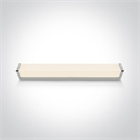 Chrome 16W LED fitting ideal for installation above the bathroommirror, IP44.