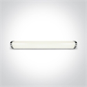 Chrome 16W LED fitting ideal for installation above the bathroommirror, IP44.
