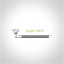 Grey 16W slim downlight LED, IP40, ideal for commercialapplications such as offices, galleries and showrooms.