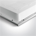 White 60x60  recessed backlit LED panel for T-rail false ceilings.