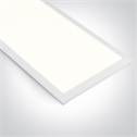 White 30x120 adjustable CCT  recessed backlit LED panel with microprismatic diffuser for T-rail false ceilings.