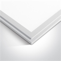White UGR19 60x60 recessed LED panel for T-rail false ceilings.