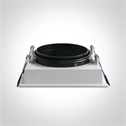 Black Recessed adjustable Dark light R111 downlight with GU10 lampholder.