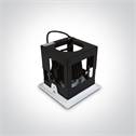 White 20W COB LED Recessed adjustable downlight, COB square range, IP20.