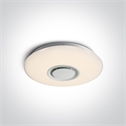 White 24W LED slim plafo light with bluetooth speaker Dimmable +Variable CCT + RGB IP20, suitable for residential andcommercial application.