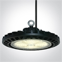 Black 200W SMD LED Industrial High Bay, IP65.