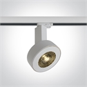 White 30W COB LED Track Spot with honeycomb Complete with 700mA driver.