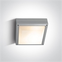 Grey 2x20W E27 Die Cast,  Square E27 Outdoor Plafo Complies with standard EN60598-1 and any other specific standards