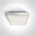 White 24W LED plafo light, IP65, ideal for both indoor and outdoorinstallation.