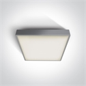 Grey 16W Emergency LED plafo light, IP65, ideal for both indoor and outdoorinstallation.
