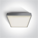 Grey 30W LED plafo light, IP65, ideal for both indoor and outdoorinstallation.