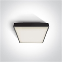Black E27 plafo light, ABS body and PC diffuser, IP65 rate, ideal for indoorand outdoor application.