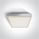 White 2xE27 plafo light, ABS body and PC diffuser, IP65 rate, ideal for indoorand outdoor application.
