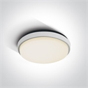 White 30W LED slim plafo, IP54, ideal for both indoor and outdoorinstallation.