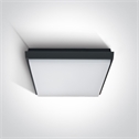 Anthracite 30W LED slim plafo, IP54, ideal for both indoor and outdoorinstallation.