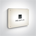 Grey 8W LED wall light with automatic day/night operation, IP54, ideal for both indoorand outdoor installation.