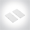 White 2m Surface aluminium profile with PC opal diffuser and space to fit slim range driver.