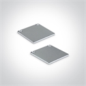 Aluminium 2m Surface aluminium profile with PC opal diffuser.