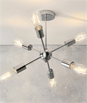 Sputnik Style 6 Light Semi-Flush Ceiling Light