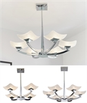 Semi Flush Ceiling Light - Scavo Effect Glass Shades