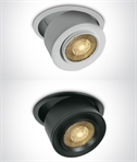15W COB LED Adjustable Downlight - Removable Honeycomb
