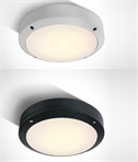 Round Flush LED Ceiling Light 220mm - White or Black