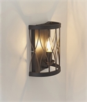 Metal Open Lattice Frame Flush Wall Light