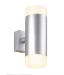 Up and Down Wall Light with Satin Glass