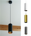 Slim 10w GU10 Pendant 240mm long - 4 Finishes