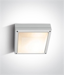 Square 216mm Flush Ceiling Light for E27 Lamps