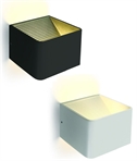 Aluminium Uplighter - Square Design - White or Black