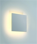 Modern 150mm Square LED Wall Light – Warm Backlit Design