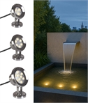 Underwater LED spotlight for ponds and fountains - 316 Stainless Steel - IP68 Rated