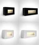 LED Surface Mounted Glass Low Level LED Wall Light - IP65 