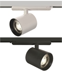 Adjustable Power COB LED Track Light for 3-Circuit Track - Switchable Output