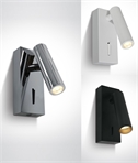 LED Adjustable Single Spot Wall Light - Switched