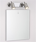 Twin Chrome Spotlight with Pull Cord for Bathrooms - IP44 