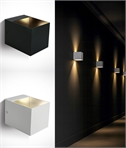 Cube Aluminium Square Wall Light with Mirror Reflector 