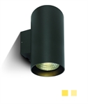 Anthracite 40w Outdoor Up & Down Wall Cylinder - IP65 Rated