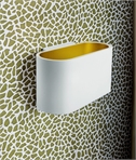 Curved Up and Down Wall Light - Black or White 