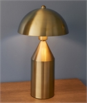Brass Mid Century Modern Dome Table Lamp