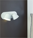 Dual Shade Adjustable Rectangular LED Wall Light
