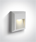 Modern Low-Level Outdoor Wall Light - White Finish, IP65