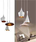 Triple Shade Cluster Pendant in White - Mixed Shade Sizes