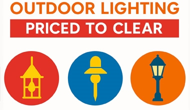 Outdoor Lights - Priced to Clear