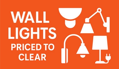 Wall Lights - Priced to Clear
