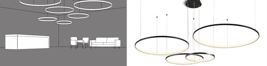 Modular Ring Pendants – Scalable Lighting for Modern Spaces