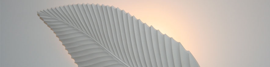 Leaf plaster wall light