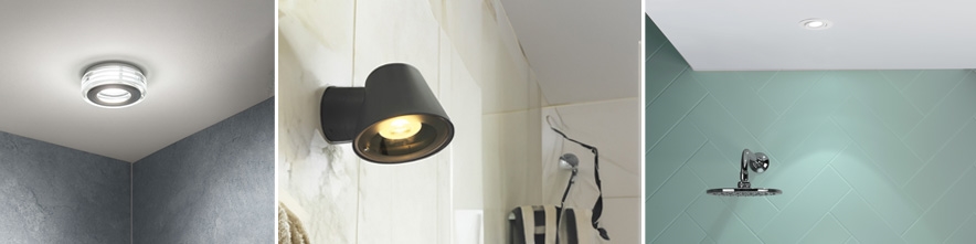 Wall lights and downlights